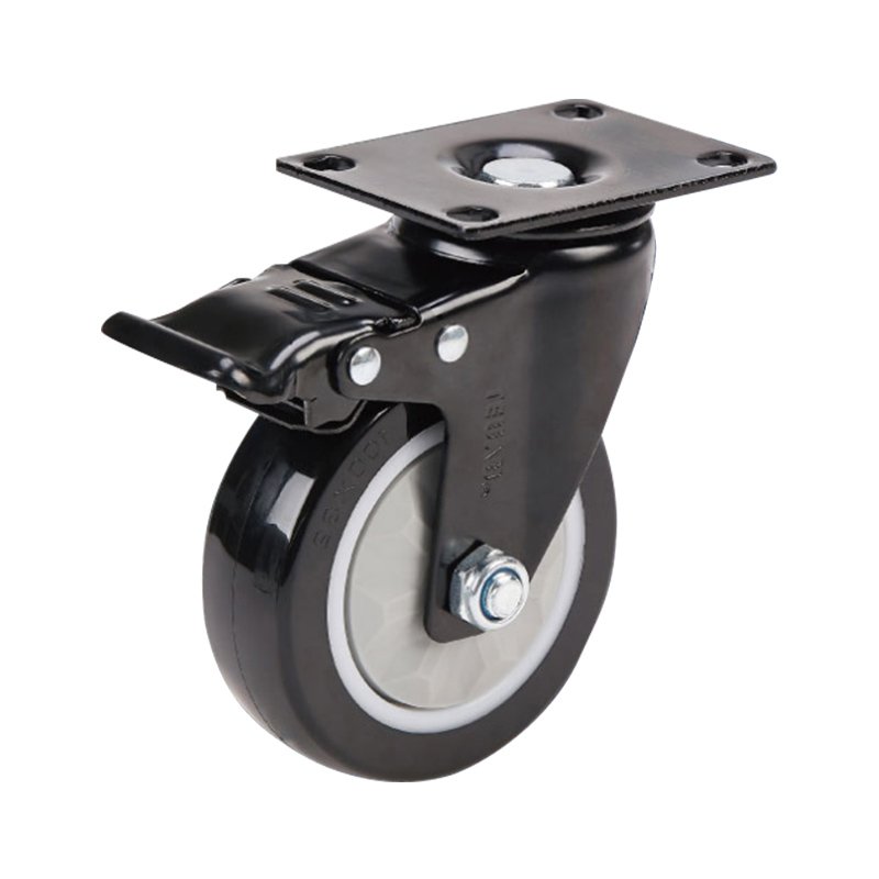 Tool Box Casters with Polyurethane Wheel 4"